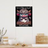 Hoe drink ik mijn koffie? Ernstig heel ernstig Poster (Keuken)