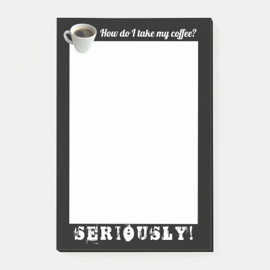 Hoe drink ik mijn koffie? Post-It-notities Post-it® Notes (Voorkant)