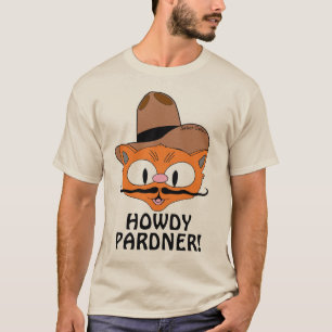 HOE DY PARTNER! Cartoon Snorhaar Kat Señor Gato™ T-shirt