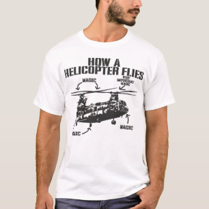 Hoe een helikopter vliegt Magisch grappige Chinook T-shirt