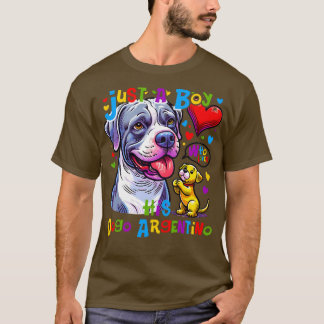Hoe een jongen en zijn hond Argentino Beste Vriend T-shirt