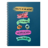 Hoe een kunstenaar te zijn (blauw) notitieboek (Voorkant)