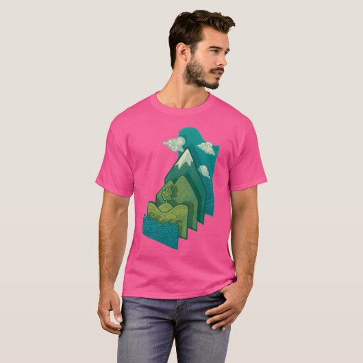 Hoe een landschap te bouwen t-shirt (Voorkant volledig)