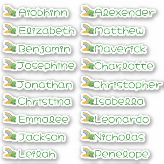 Hoe een Leprechaun Custom Name Stickers te vangen (Voorkant)
