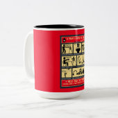 Hoe een papa gids te zijn tweekleurige koffiemok (Voorkant links)