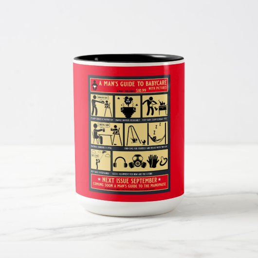 Hoe een papa gids te zijn tweekleurige koffiemok (Center)