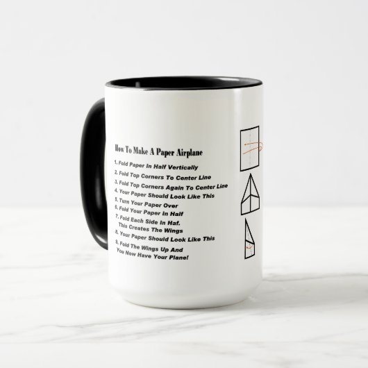 Hoe een papieren Mok van het vliegtuig te maken (Voorkant links)