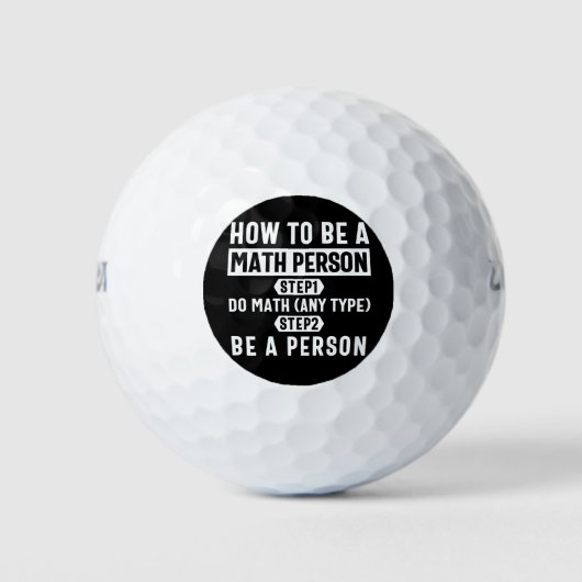 Hoe een persoon van de Wiskunde te zijn Golfballen (Voorkant)