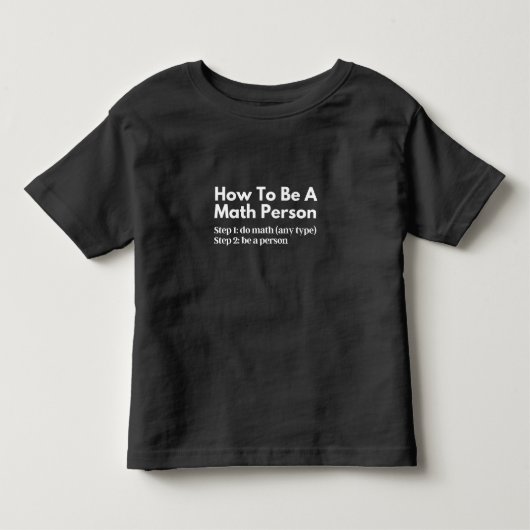 Hoe een persoon van de Wiskunde te zijn Kinder Shirts (Voorkant)