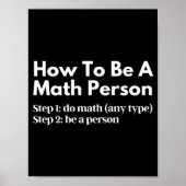 Hoe een persoon van de Wiskunde te zijn Poster (Voorkant)