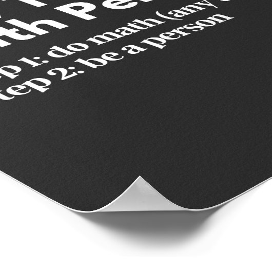 Hoe een persoon van de Wiskunde te zijn Poster (Hoek)