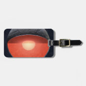 Hoe een rotsachtige planeet vormt. bagagelabel (Voorkant horizontaal)