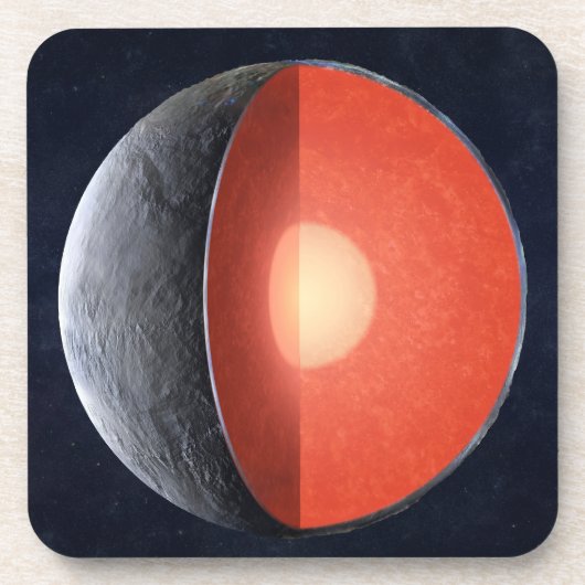 Hoe een rotsachtige planeet vormt. bier onderzetter (Voorkant)