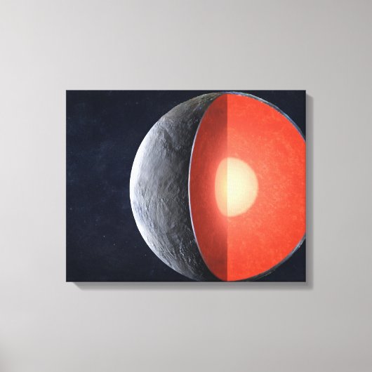 Hoe een rotsachtige planeet vormt. canvas afdruk (Voorkant)