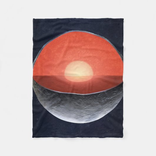 Hoe een rotsachtige planeet vormt. fleece deken (Voorkant)