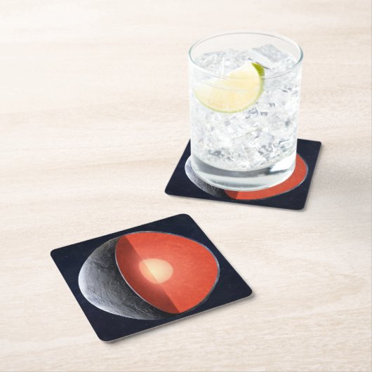 Hoe een rotsachtige planeet vormt. kartonnen onderzetters (Insitu)