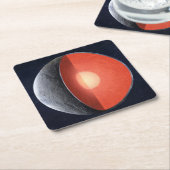 Hoe een rotsachtige planeet vormt. kartonnen onderzetters (Schuin)