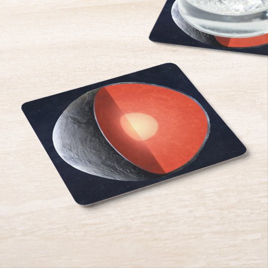 Hoe een rotsachtige planeet vormt. kartonnen onderzetters (Schuin)