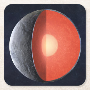 Hoe een rotsachtige planeet vormt. kartonnen onderzetters