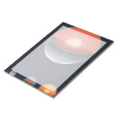 Hoe een rotsachtige planeet vormt. notitieblok (Schuin)