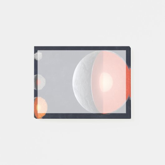 Hoe een rotsachtige planeet vormt. post-it® notes (Voorkant)