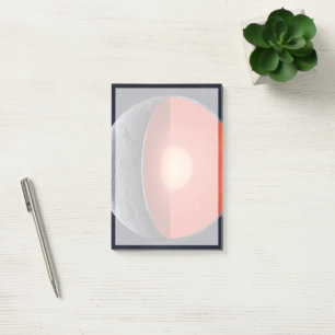 Hoe een rotsachtige planeet vormt. post-it® notes