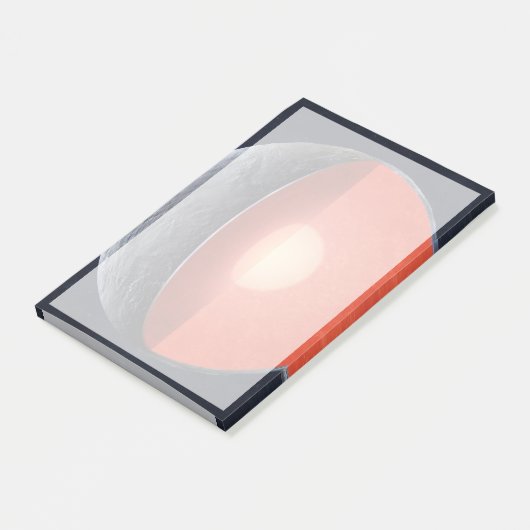 Hoe een rotsachtige planeet vormt. post-it® notes (Schuin)