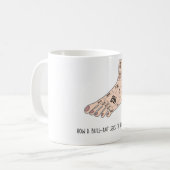 Hoe een stier de mok van de menselijke voet ziet (Voorkant links)