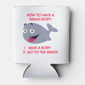 Hoe een strandlichaam, een grappige zomer blikjeskoeler (Voorkant)