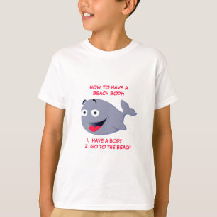 Hoe een strandlichaam, een grappige zomer t-shirt