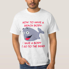 Hoe een strandlichaam, een grappige zomer t-shirt