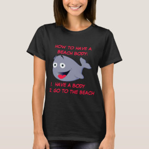 Hoe een strandlichaam, een grappige zomer t-shirt