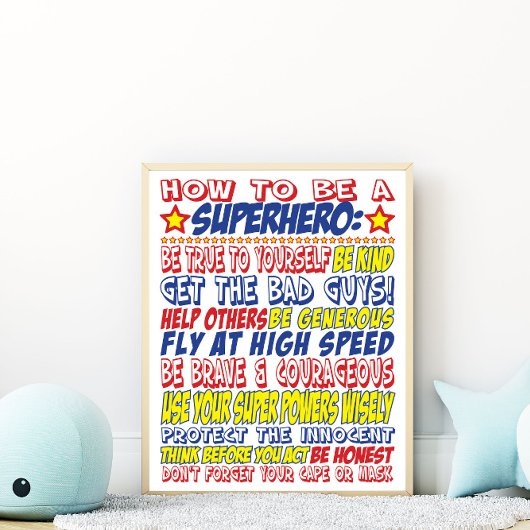 Hoe een superheld Print te zijn