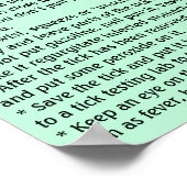 Hoe een teek te verwijderen Educatief Poster (Hoek)