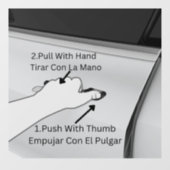 Hoe een Tesla Model 3 of Tesla Model Y deur te ope Raamsticker (Vel)