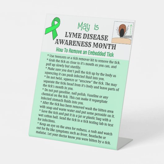 Hoe een Tick Education te verwijderen Reclamebord Met Voetstuk (Voorkant)