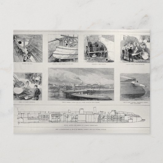 Hoe een torpedo-boot is gebouwd briefkaart (Voorkant)