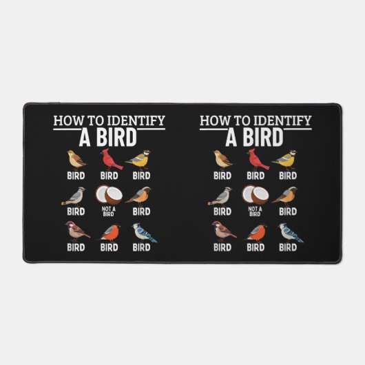 Hoe een vogel te identificeren Grappige vogel kijk Bureaumat (Voorkant)