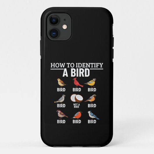 Hoe een vogel te identificeren Grappige vogel kijk Case-Mate iPhone Case (Achterkant)