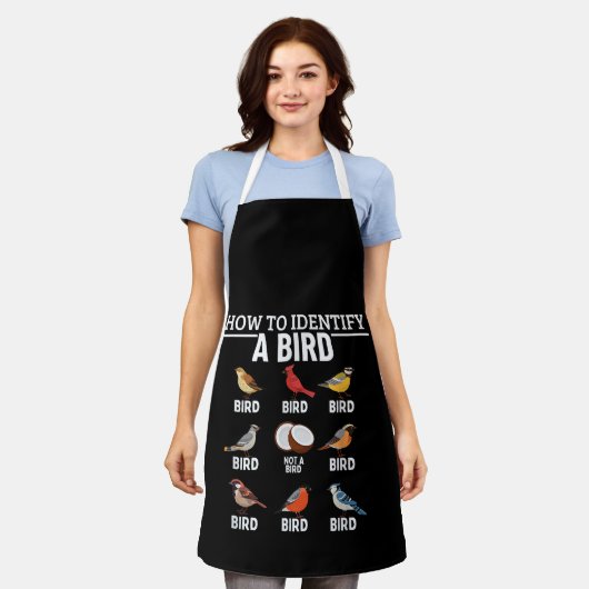 Hoe een vogel te identificeren Grappige vogelspott Schort (Gedragen)