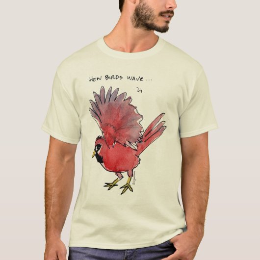 Hoe een vogelgolfkardinaal t-shirt (Voorkant)