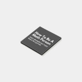 Hoe een wiskundig persoon te zijn post-it® notes (Schuin)