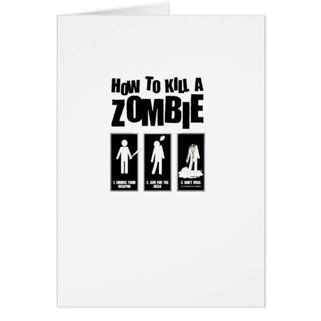Hoe een ZOMBIE te doden (Voorkant)
