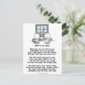 Hoe eet je soep? briefkaart (Staand voorkant)