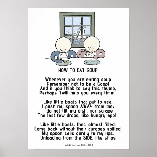 Hoe eet je soep? poster (Voorkant)