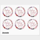 Hoe Fairy Sweet van je te komen Cupcake Toppers Ronde Sticker (Vel)