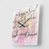 Hoe fantastisch je kunst vierkante klok (Hoek)