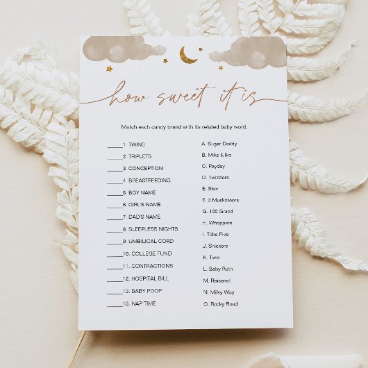 Hoe fijn is het dat het Snoep Bar Twinkle Star-spe Kaart