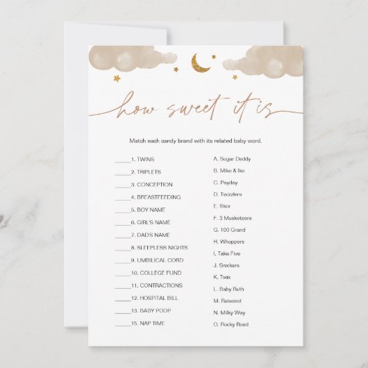 Hoe fijn is het dat het Snoep Bar Twinkle Star-spe Kaart (Voorkant)