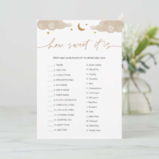 Hoe fijn is het dat het Snoep Bar Twinkle Star-spe Kaart (Staand voorkant)